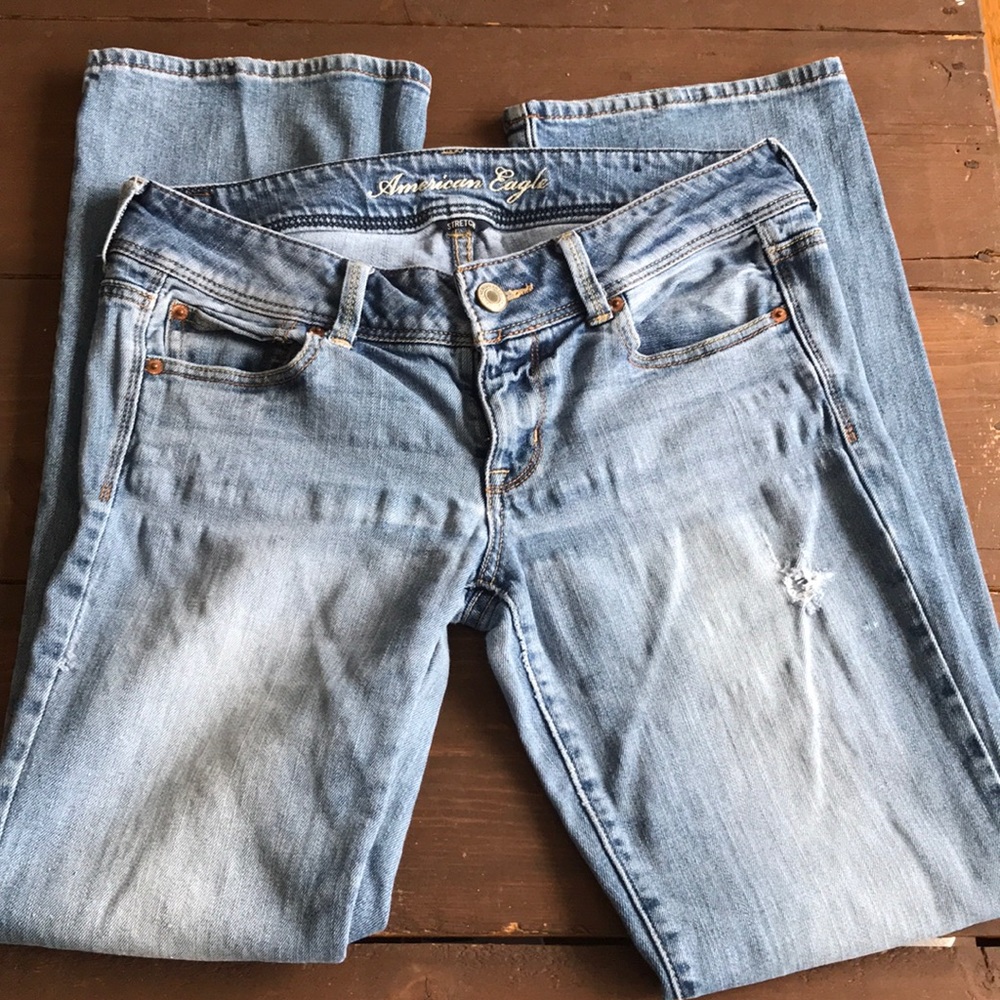 American Eagle slim bootcut jeans!